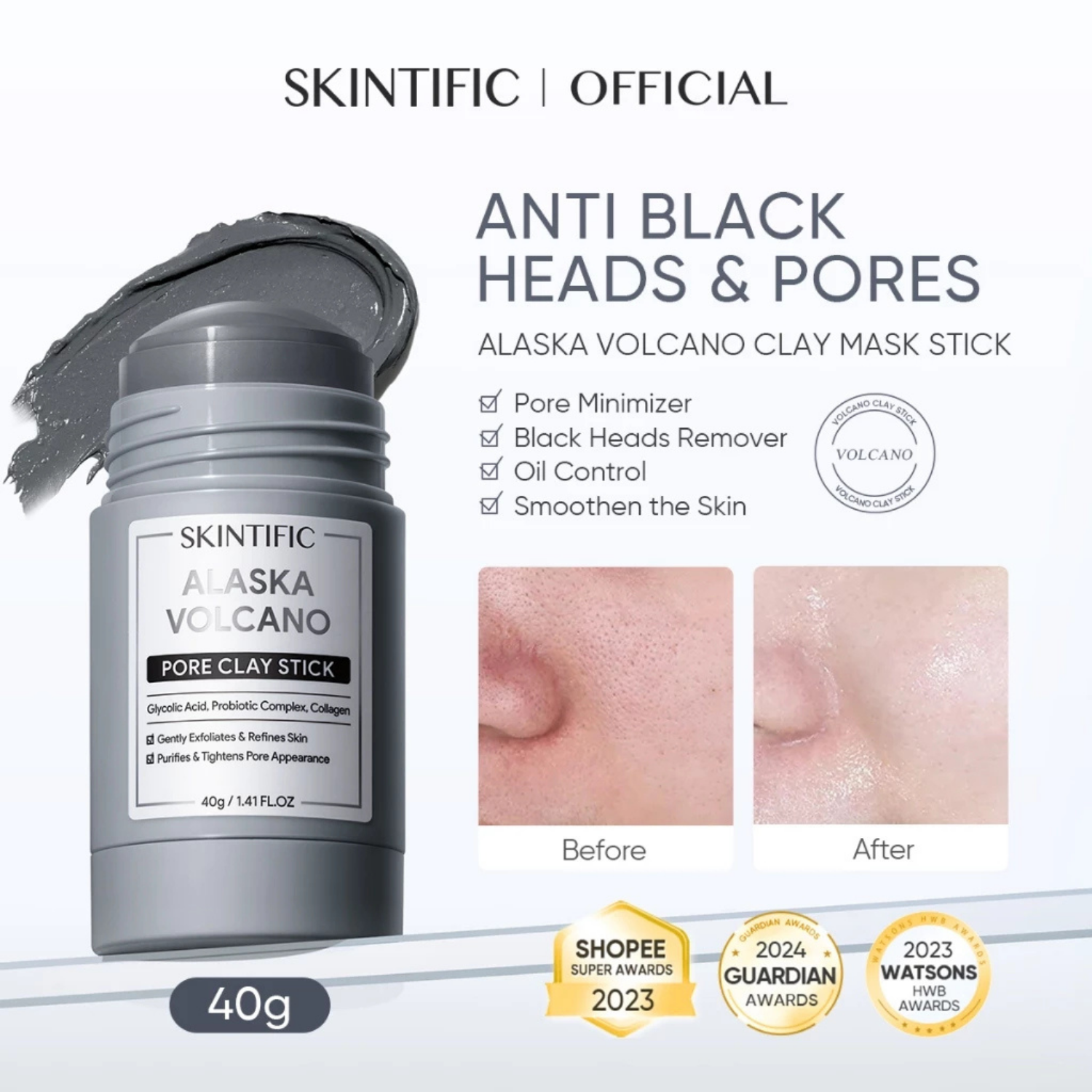 Alaska Volcano Clay Mask Stick 40g