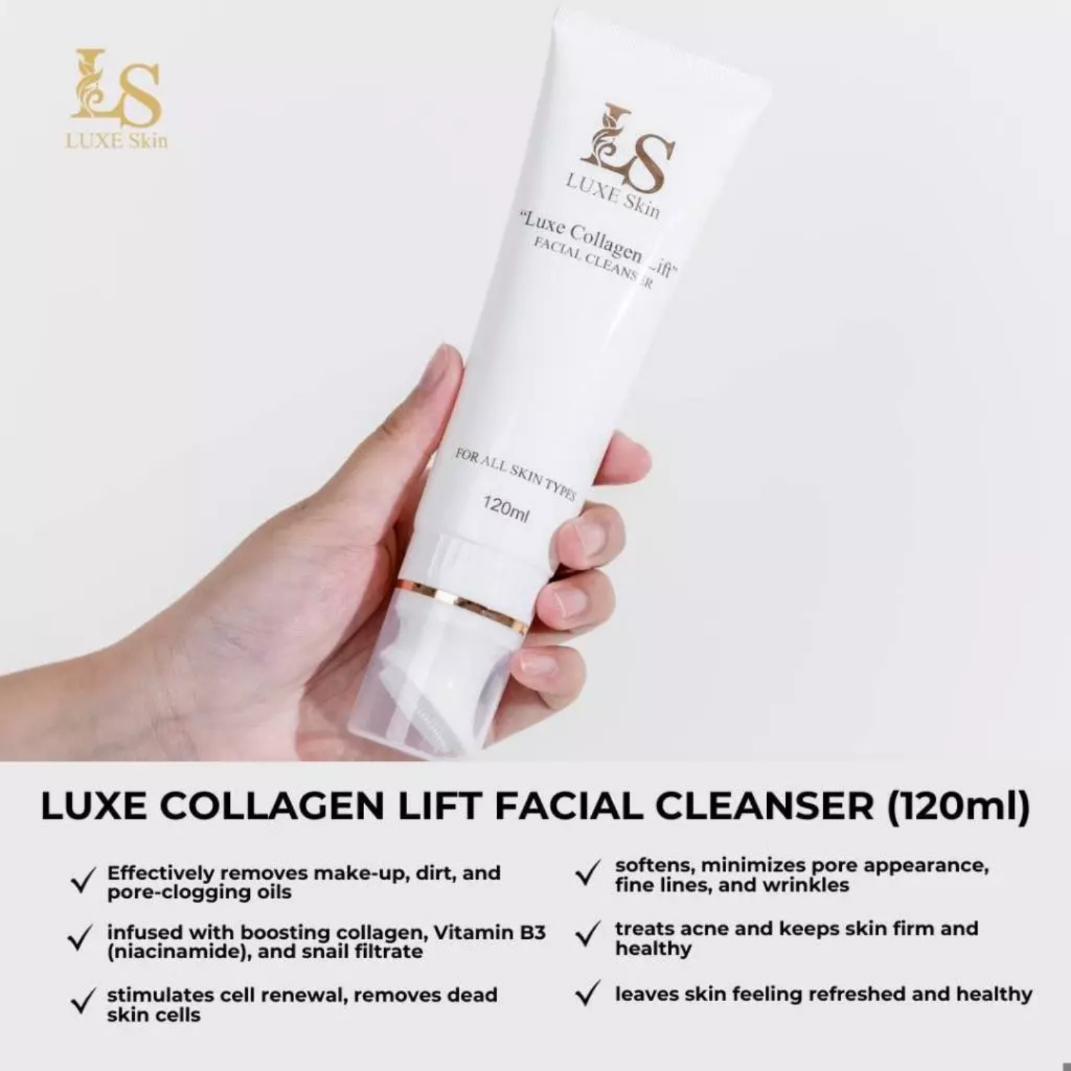 Collagen Lift Facial Cleanser (Foam Wash 120ml)