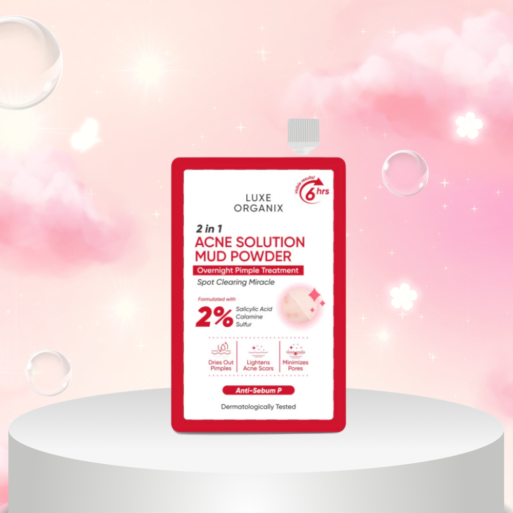 2in1 Acne Solution Mud Powder Overnight Pimple Treatment 9g
