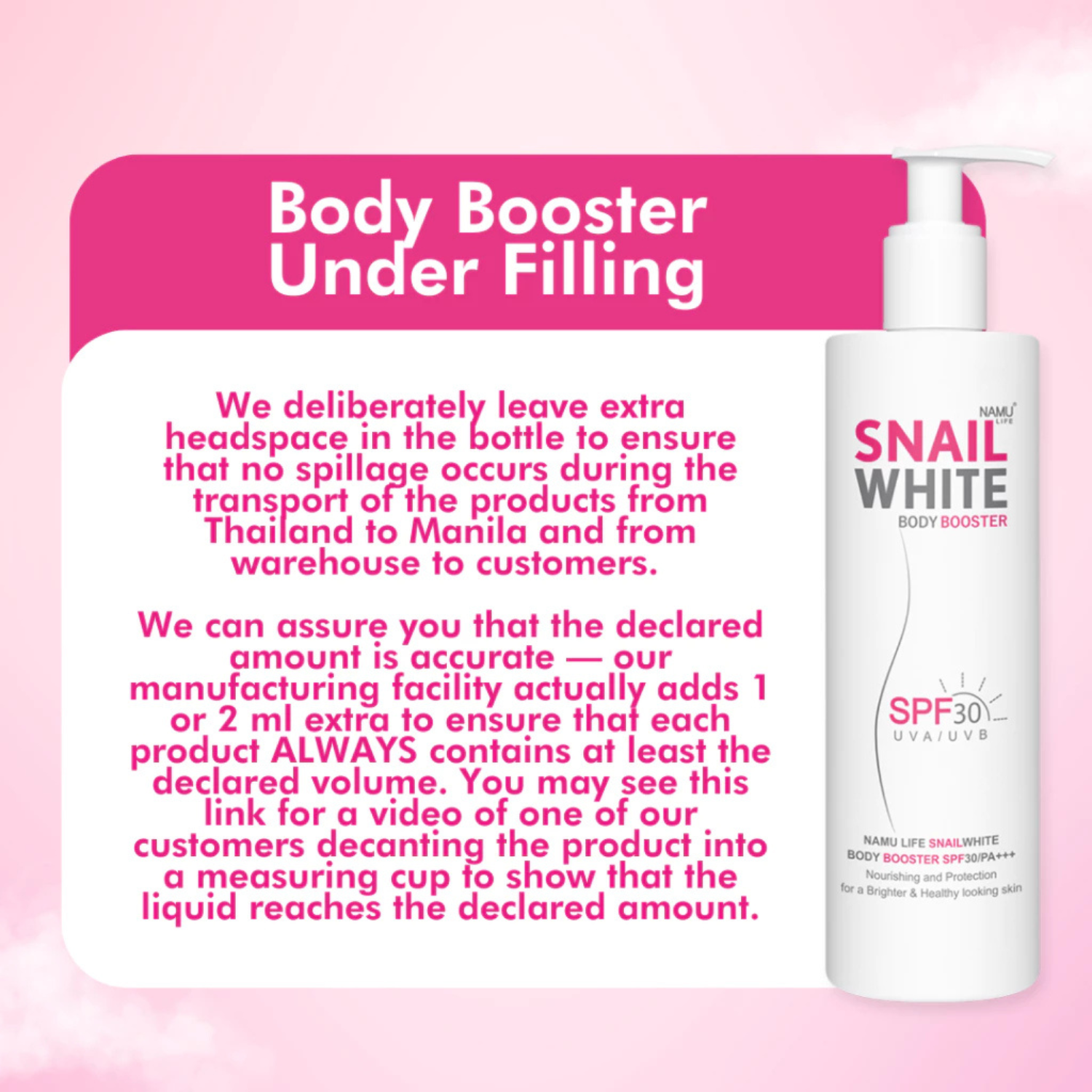 Body Booster SPF 30/PA+++ 350ml